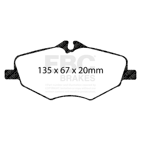 EBC Greenstuff 2000 Series Sport Brake Pad Set (DP21488) Image 4