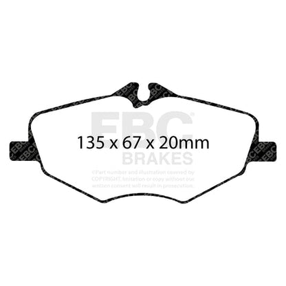 EBC Greenstuff 2000 Series Sport Brake Pad Set (DP21488) Image 4