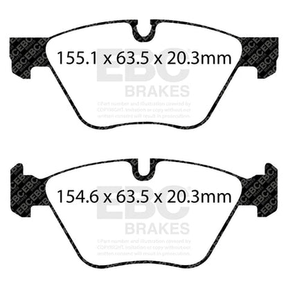 EBC Ultimax OE Replacement Brake Pad Set (DPX2088) Image 2