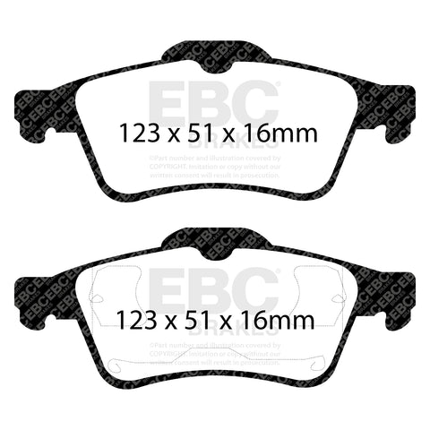 EBC Ultimax OE Replacement Brake Pad Set (DP1448) Image 2