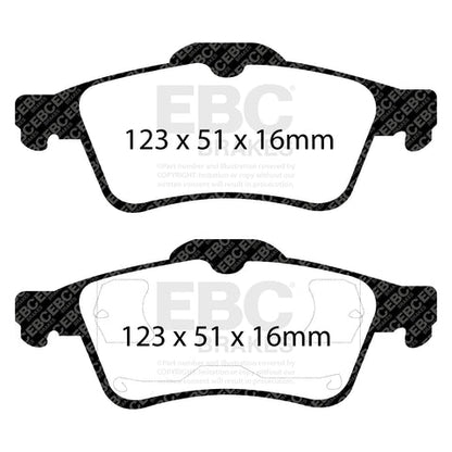 EBC Ultimax OE Replacement Brake Pad Set (DP1448) Image 2