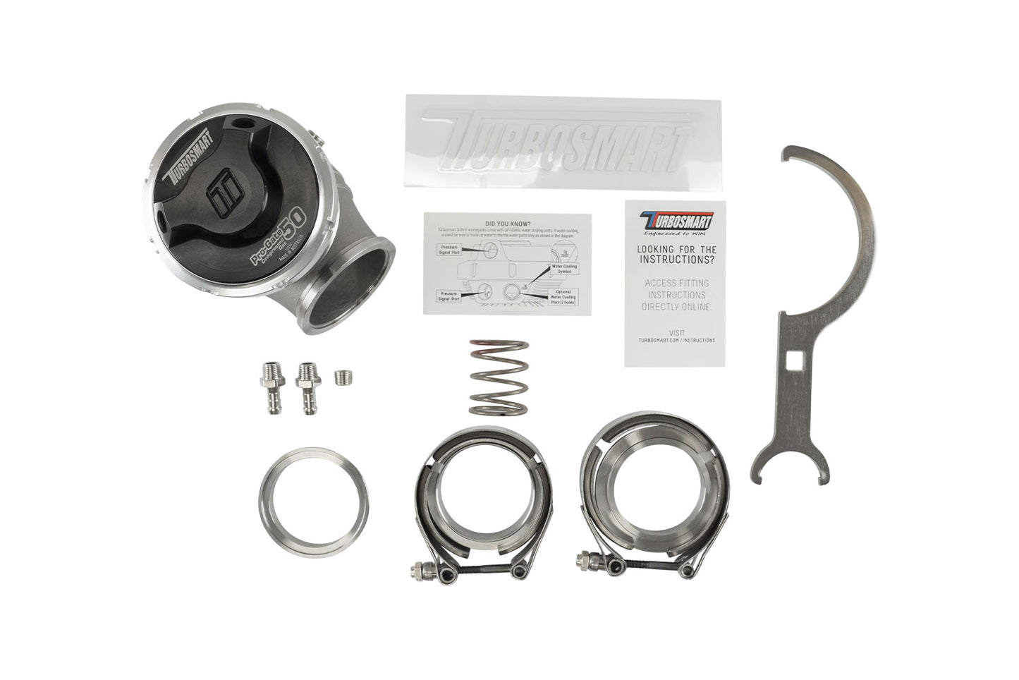 Turbosmart GenV WG50CG Pro-Gate50 Compressed Gas 5psi Black