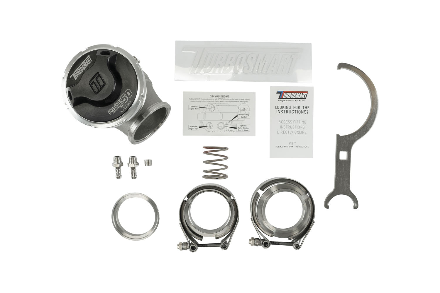 Turbosmart GenV WG50CG Pro-Gate50 Compressed Gas 5psi Black