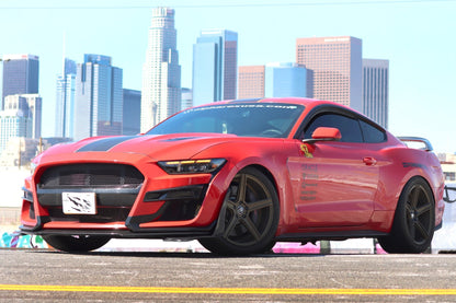 15-17 Ford Mustang/18-20 Mustang Shelby GT350/GT500 MK II NOVA-Series LED Projector Headlights Black | AlphaRex