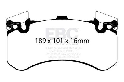 EBC Redstuff 3000 Series Sport Brake Pad Set (DP32158C) Image 3