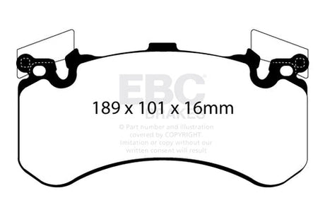 EBC Bluestuff NDX Trackday Brake Pad Set (DP52158NDX) Image 1