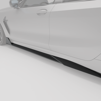 Revozport BMW M8 F93 Carbon Fibre Side Skirts