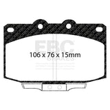 EBC Bluestuff NDX Trackday Brake Pad Set (DP5763NDX) Image 4