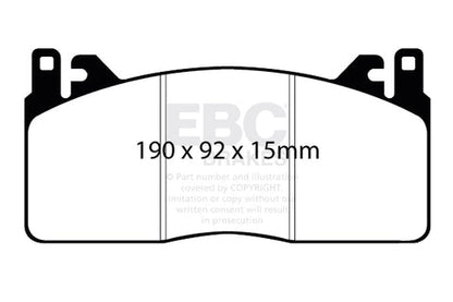 EBC Racing RP-X Track and Race Brake Pads (DP83055RPX) Image 3
