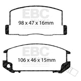EBC Brakes Pad and Disc Kit (PD03KR703) Image 2
