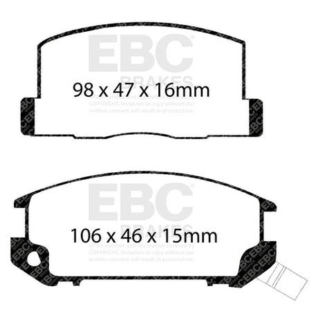 EBC Brakes Pad and Disc Kit (PD03KR703) Image 2