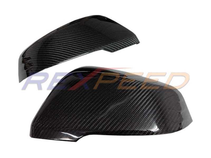 Rexpeed Carbon Mirror Caps Matte Full Replacement for Supra
