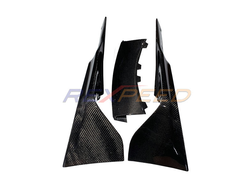 Rexpeed Supra GR V1 Carbon Fibre Front Splitter Gloss for Toyota Supra