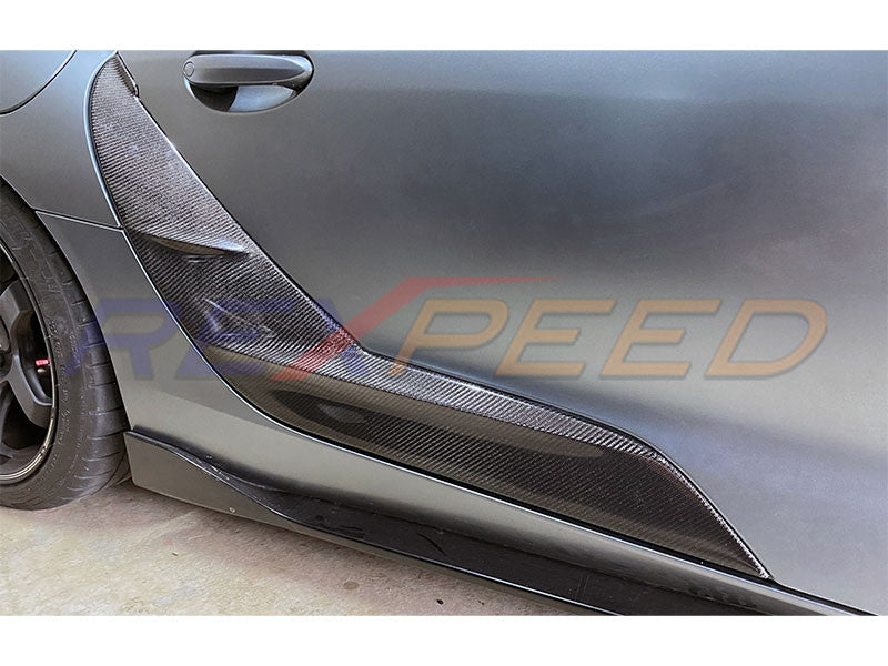 Rexpeed Supra GR Side Door Garnish Carbon Fibre Matte