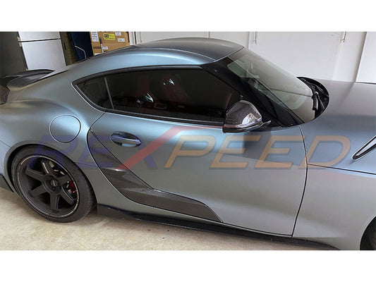Rexpeed Supra GR Side Door Garnish Carbon Fibre Matte