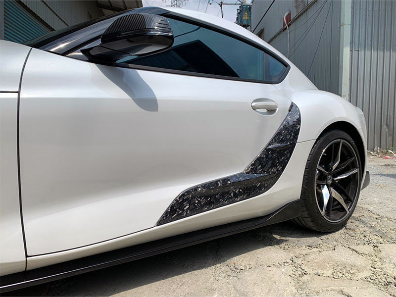 Rexpeed Supra GR Forged Carbon Door Garnish Gloss
