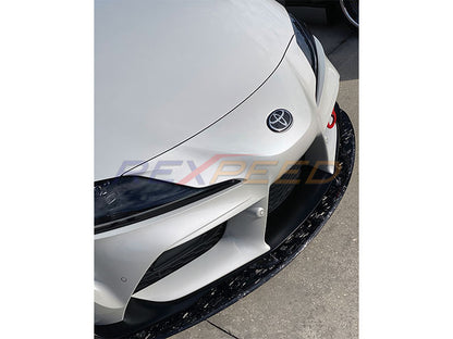 Rexpeed Supra GR V2 Forged Carbon Front Splitter Gloss for Toyota
