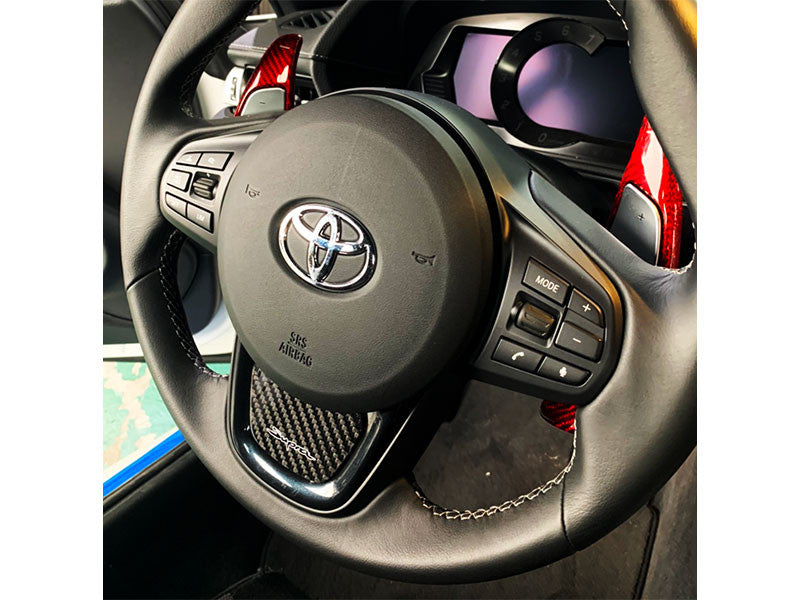 Rexpeed Supra GR Carbon Steering Wheel Badge for Toyota Supra