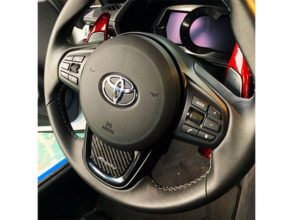 Rexpeed Supra GR Carbon Steering Wheel Badge for Toyota Supra
