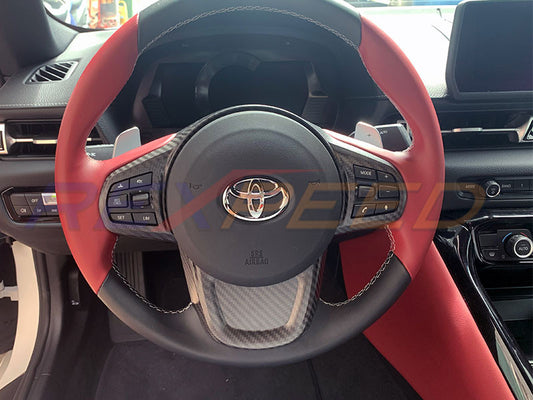 Rexpeed Supra GR Dry Carbon Steering Wheel Cover Gloss