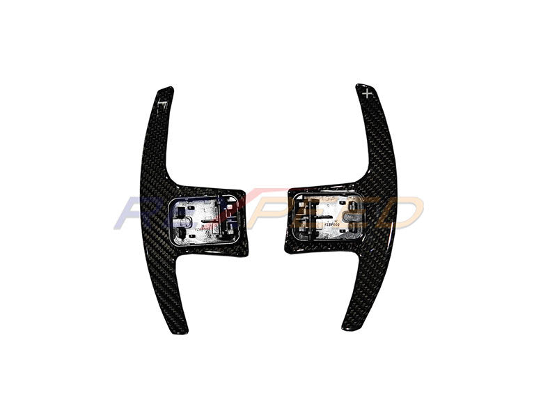 Rexpeed Dry Carbon Steering Wheel Shift Paddles Red for Toyota Supra