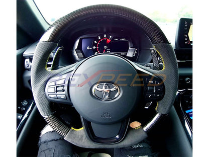 Rexpeed Dry Carbon Steering Wheel Shift Paddles for Toyota Supra