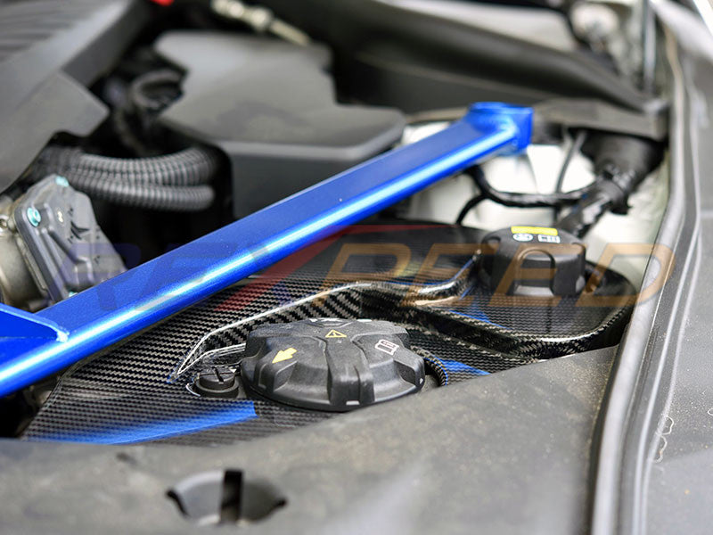 Rexpeed Carbon Fibre Coolant Cover Matte for Toyota Supra