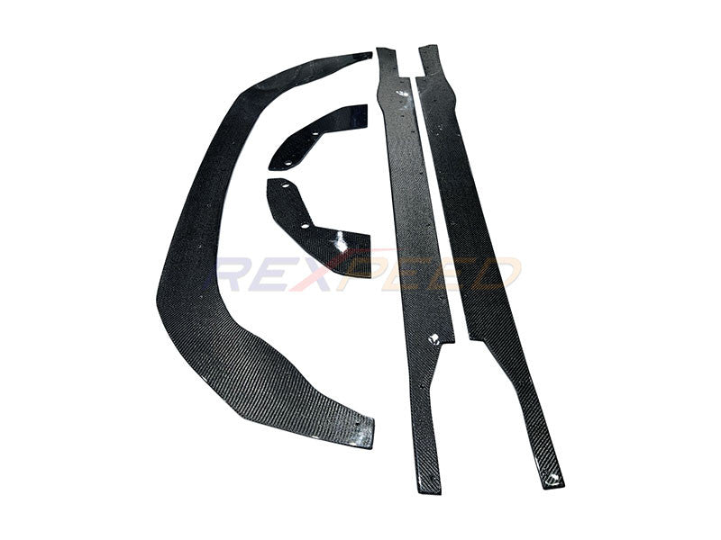 Rexpeed Carbon Fibre Aero Kit: Splitter + Skirts + Spats GR86 BRZ