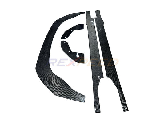 Rexpeed Carbon Fibre Aero Kit: Splitter + Skirts + Spats GR86 BRZ
