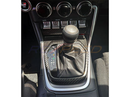 Rexpeed Dry Carbon AT Shift Trim Cover Gloss for GR86 / BRZ 2022+