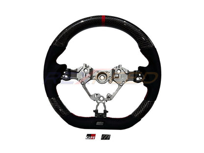 Rexpeed Carbon Fiber Black Suede Steering Wheel Matte for GR86/BRZ