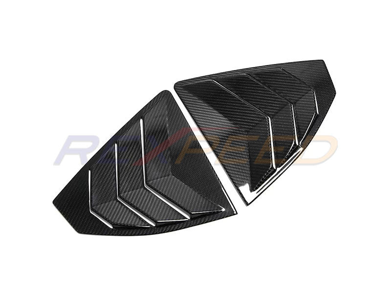 Rexpeed Dry Carbon Rear Window Louver Shutter Cover