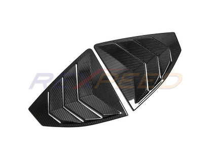 Rexpeed Dry Carbon Rear Window Louver Shutter Cover