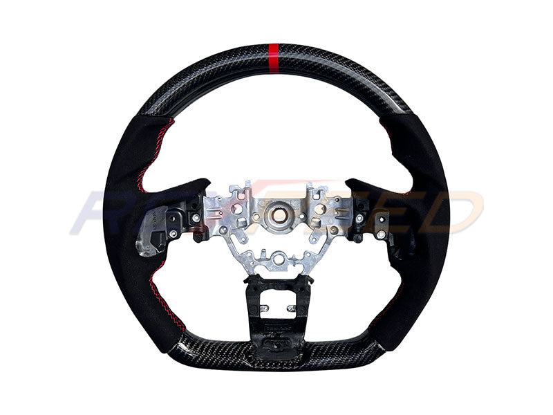 Rexpeed Carbon Fiber Steering Wheel Gloss for Subaru WRX