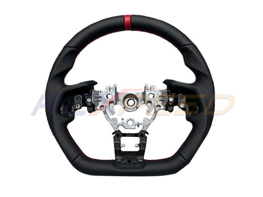 Rexpeed Black Leather Steering Wheel for Subaru WRX
