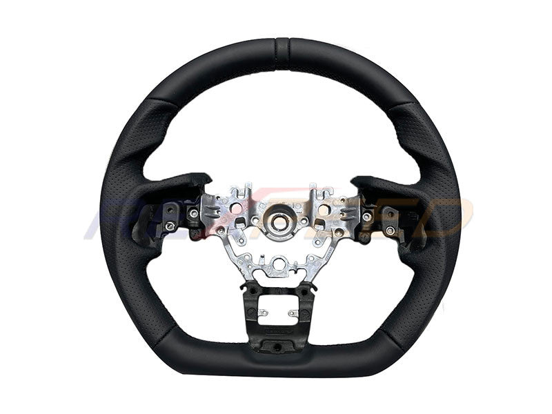 Rexpeed Black Leather Steering Wheel for Subaru WRX