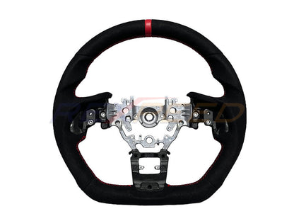 Rexpeed Black Suede Steering Wheel for Subaru WRX