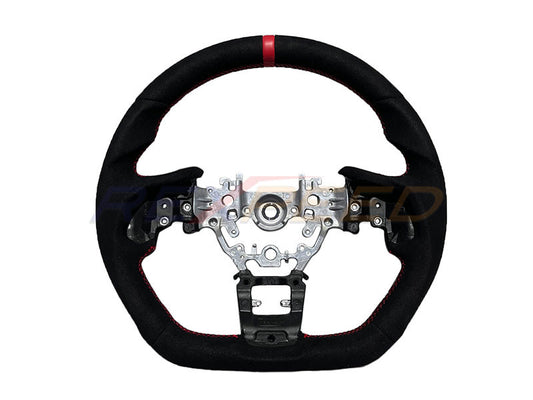 Rexpeed Black Suede Steering Wheel for Subaru WRX