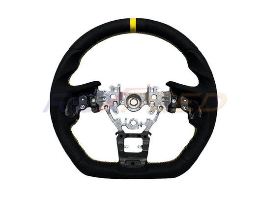 Rexpeed Black Suede Steering Wheel for Subaru WRX