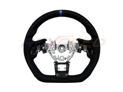 Rexpeed Black Suede Steering Wheel for Subaru WRX