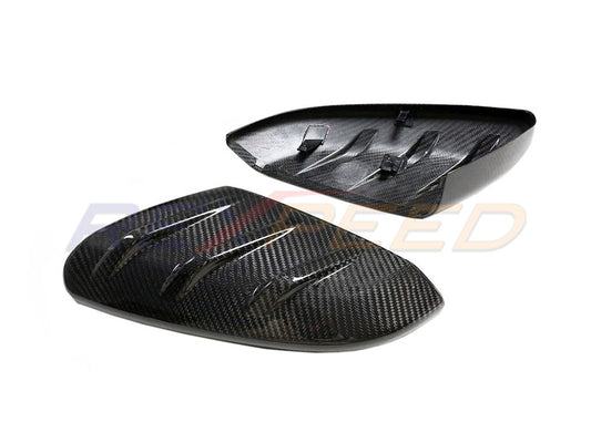 Rexpeed Honda Civic 10th V2 Dry Carbon Mirror Cap Full Replacements