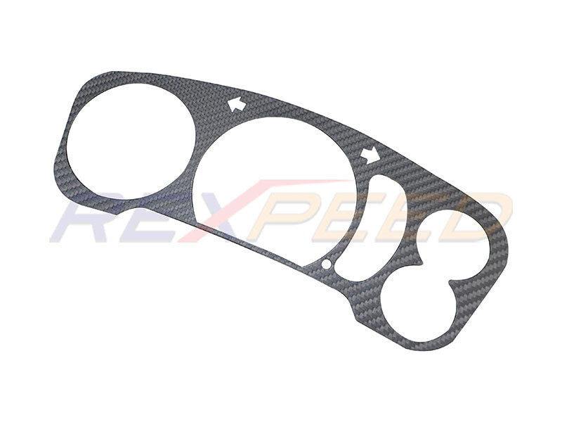 Rexpeed Evo 6 Carbon Fibre Gauge Cluster Low Gloss for Mitsubishi Lanc