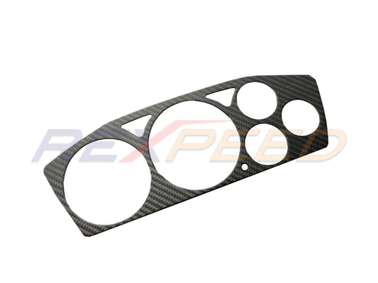 Rexpeed Evo 8 Carbon Fibre Gauge Cluster Low Gloss for Mitsubishi Lanc