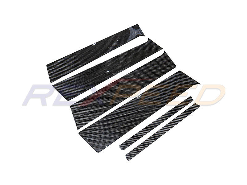 Rexpeed Evo X CF Pillar Trim for Mitsubishi Lancer Evolution