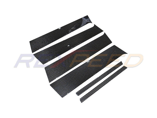 Rexpeed Evo X CF Pillar Trim for Mitsubishi Lancer Evolution