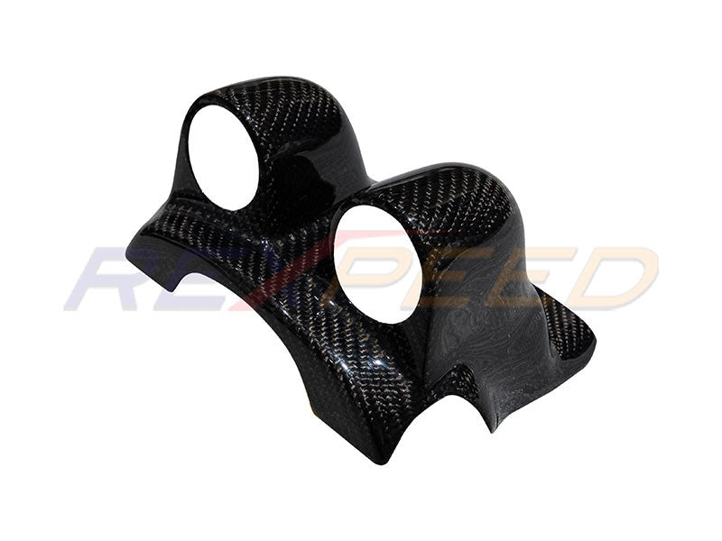 Rexpeed Evo X Steering Wheel CF Pod Double for Mitsubishi Lancer Evolu