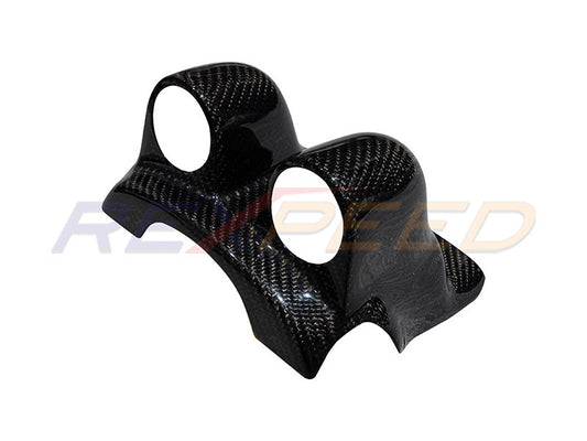 Rexpeed Evo X Steering Wheel CF Pod Double for Mitsubishi Lancer Evolu