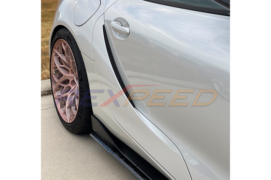 Rexpeed Supra GR V2 Forged Carbon Side Skirt Extension Matte Toyota