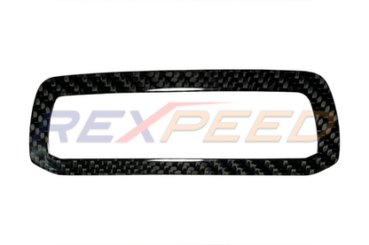 Rexpeed Carbon Fiber Cluster Switch Panel Badge for Toyota Supra