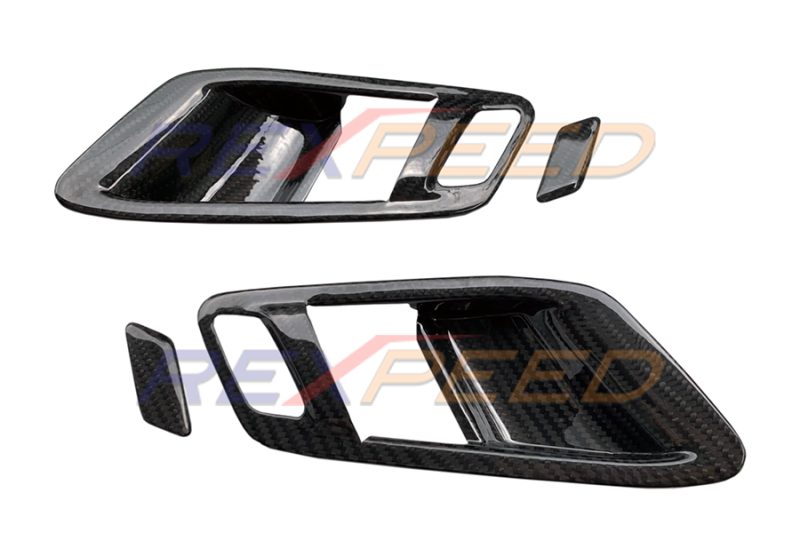 Rexpeed Dry Carbon Inner Door Handle Covers Matte for Toyota Supra